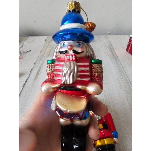 Lao-mai Glass nutcracker ornament set soldier Xmas tree - Picture 2 of 14